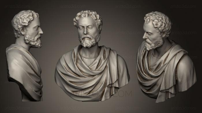 Busts and heads antique and historical (BUSTA_0556) 3D model for CNC machine